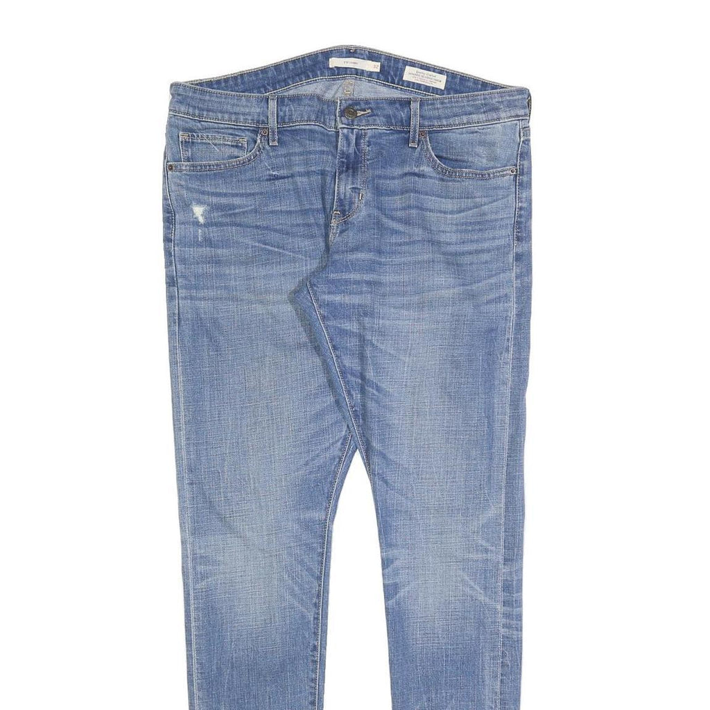 LEVI'S 711 Womens Jeans Blue Slim Skinny Denim Medium W35 L34 Cotton Blend