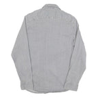 WRANGLER Mens Grey Light Denim Style Shirt S Casual Cotton Blend
