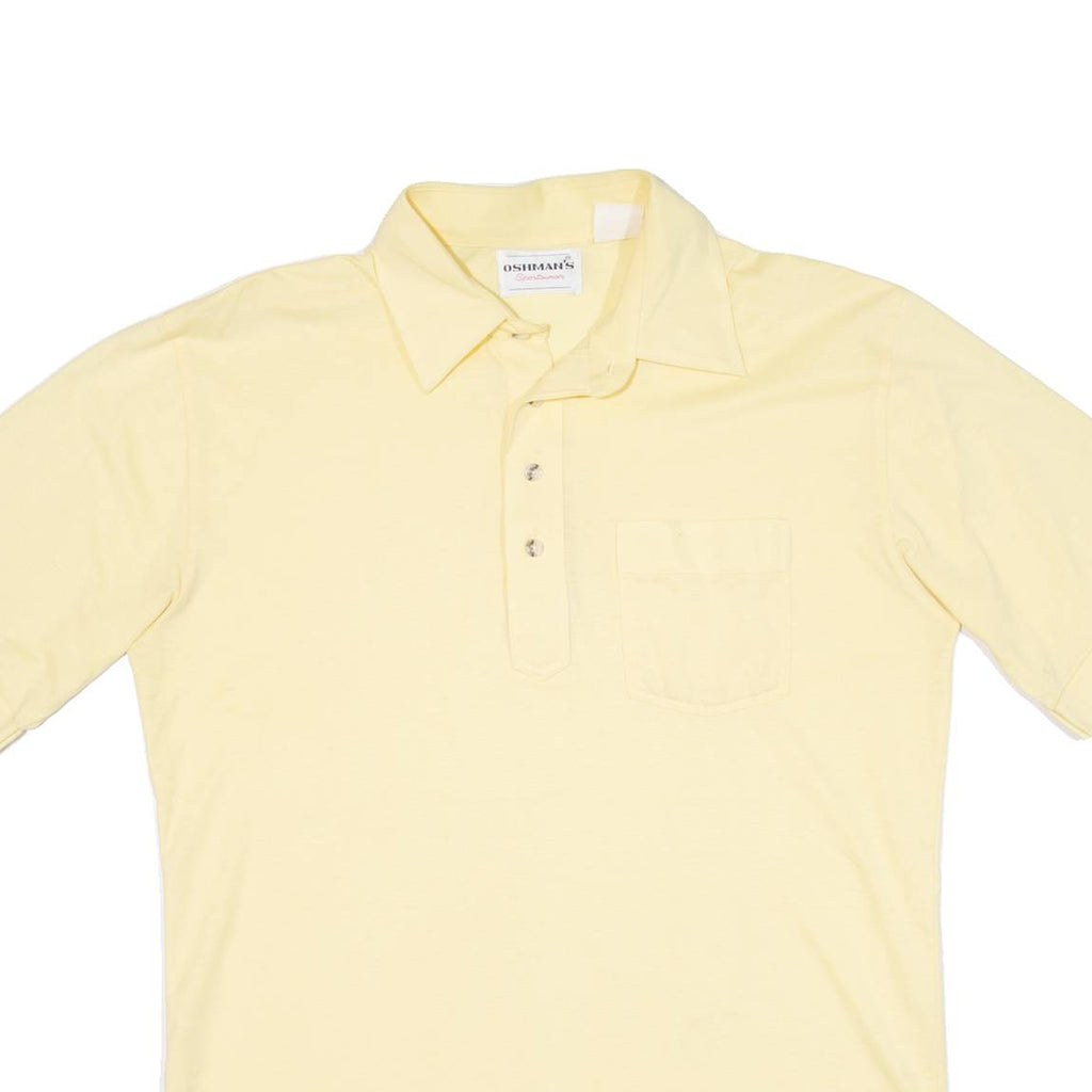Mens Polo Shirt Yellow M