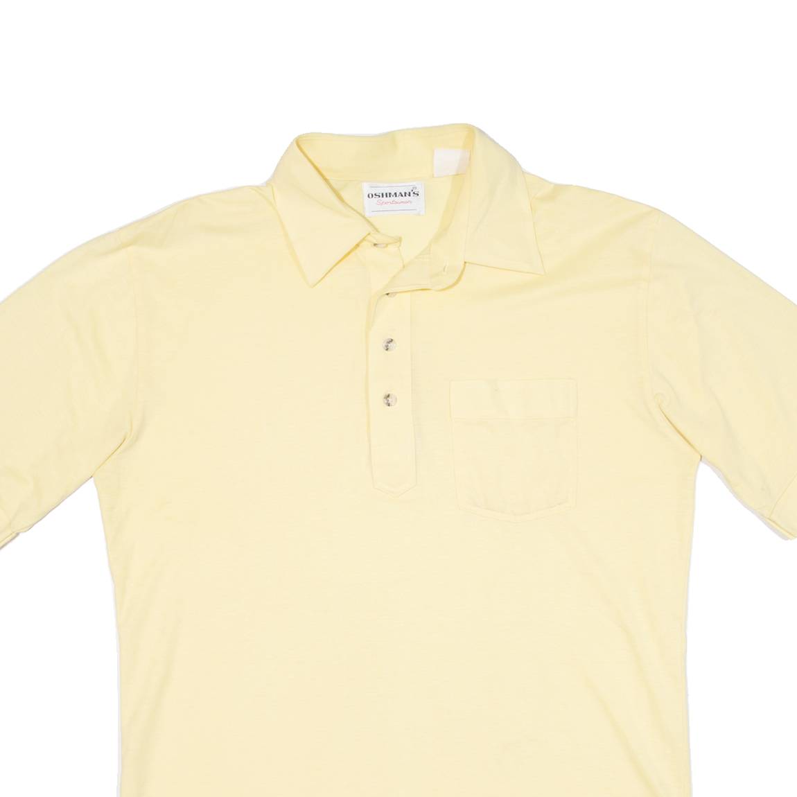 Mens Polo Shirt Yellow M