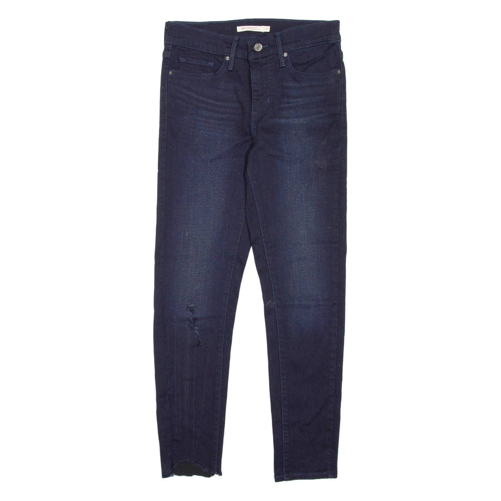 LEVI'S 311 Shaping Skinny Distressed Womens Jeans Blue Regular Skinny W27 L27