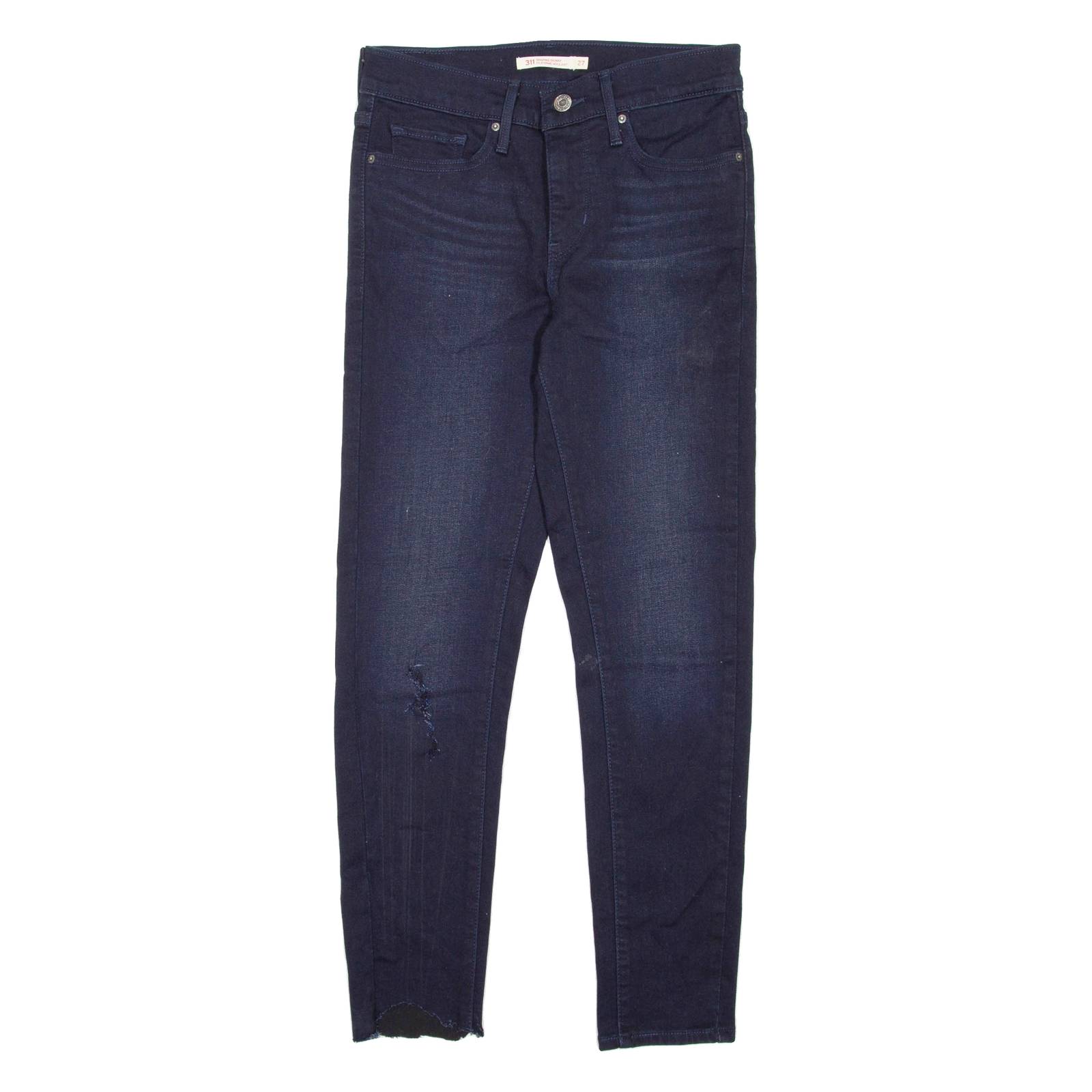 LEVI'S 311 Shaping Skinny Distressed Womens Jeans Blue Regular Skinny W27 L27