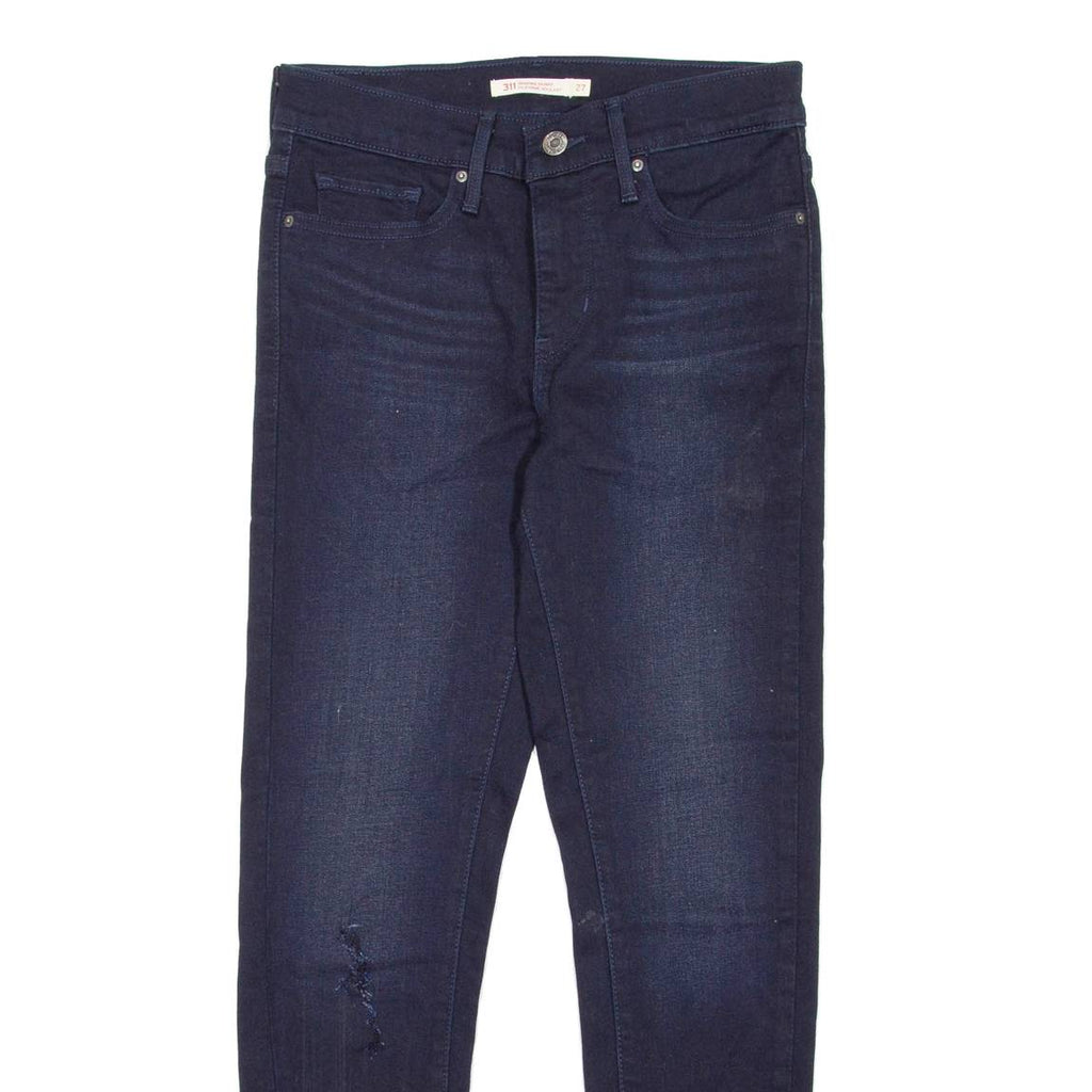 LEVI'S 311 Shaping Skinny Distressed Womens Jeans Blue Regular Skinny W27 L27