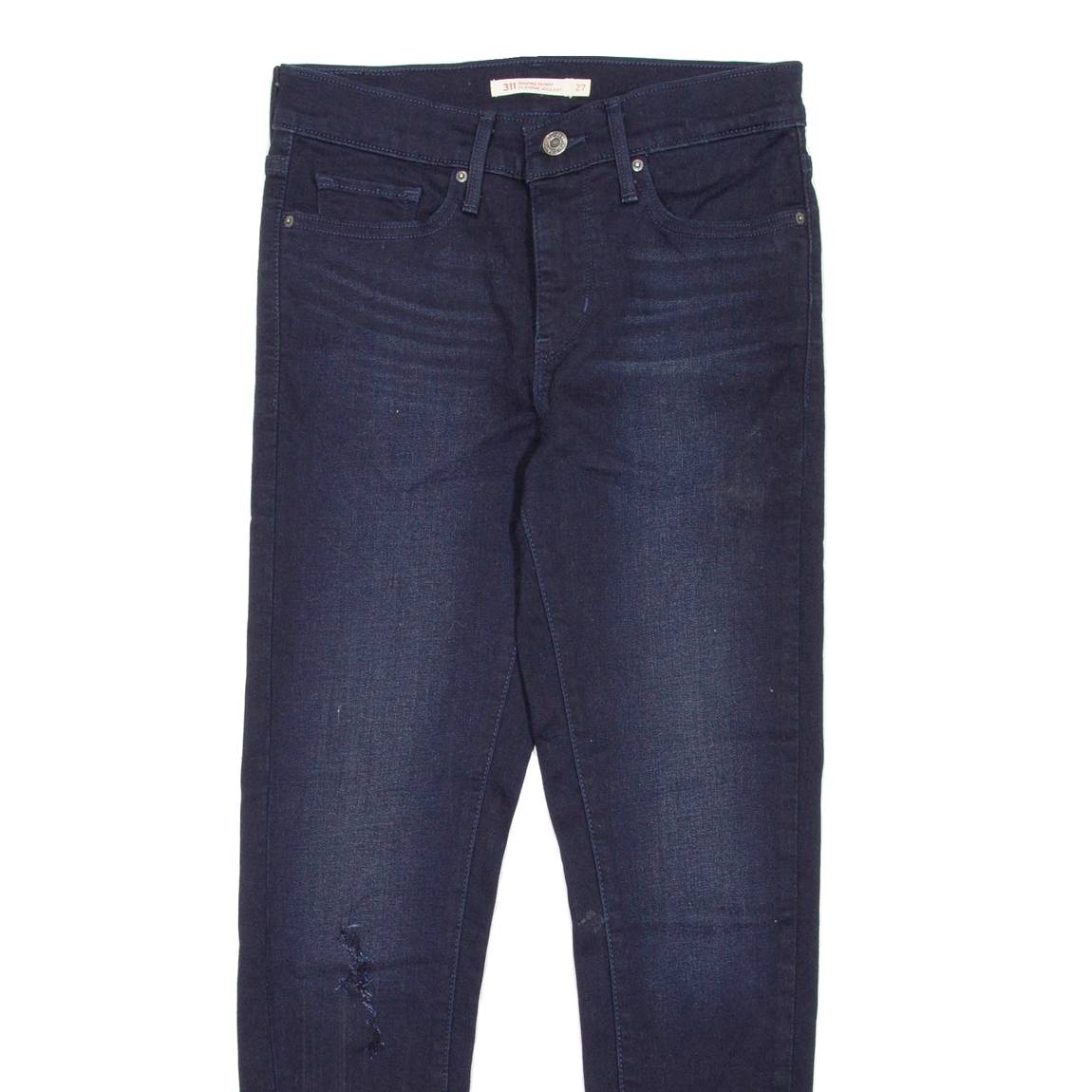 LEVI'S 311 Shaping Skinny Distressed Womens Jeans Blue Regular Skinny W27 L27