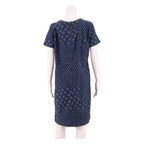 LAURA ASHLEY Womens Shift Dress Blue Floral Short Sleeve Knee Length UK 12