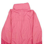 COLUMBIA Womens Pink & Dark Pink Rain Jacket S Nylon Outdoor Zip Pocket