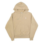 CHAMPION REVERSE WEAVE Mens Beige Hoodie S Cotton Blend Pullover Drawstring