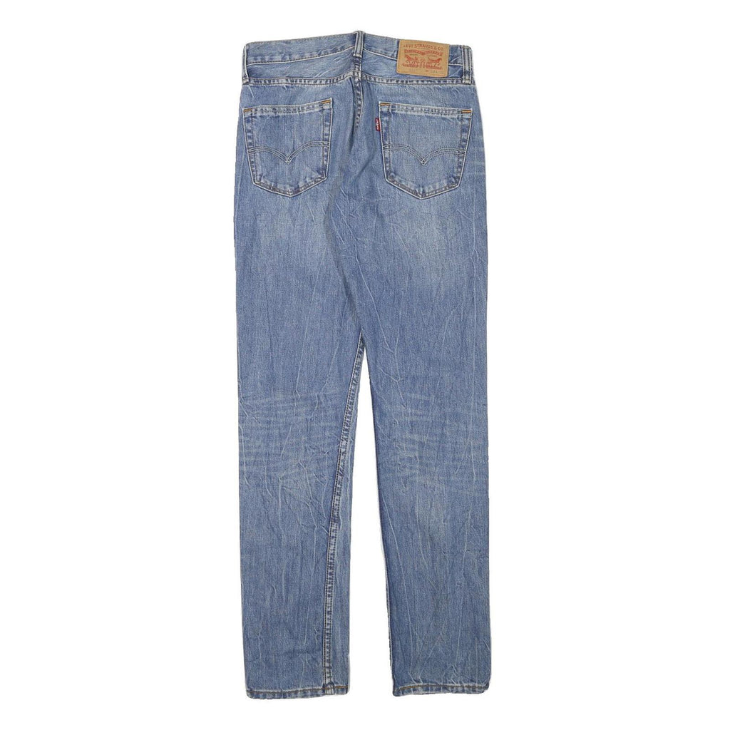 LEVI'S 511 Mens Jeans Blue Slim Skinny Denim Light W28 L32 Distressed Casual
