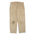 DICKIES Mens Jeans Beige Relaxed Straight Denim Medium W36 L32 Workwear Utility