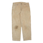 DICKIES Mens Jeans Beige Relaxed Straight Denim Medium W36 L32 Workwear Utility