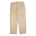 DICKIES Mens Jeans Beige Relaxed Straight Denim Medium W36 L32 Workwear Utility