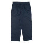 DUNLOP Mens Trousers Blue Regular Straight W34 L27