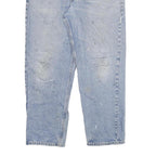 CARHARTT Mens Relaxed Jeans Blue Denim W36 L30 Zip Cotton Blend Casual Workwear