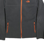 THE NORTH FACE Mens Grey & Orange Zip Jacket L Polyester Lightweight Outdoor