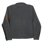 THE NORTH FACE Mens Grey & Orange Zip Jacket L Polyester Lightweight Outdoor