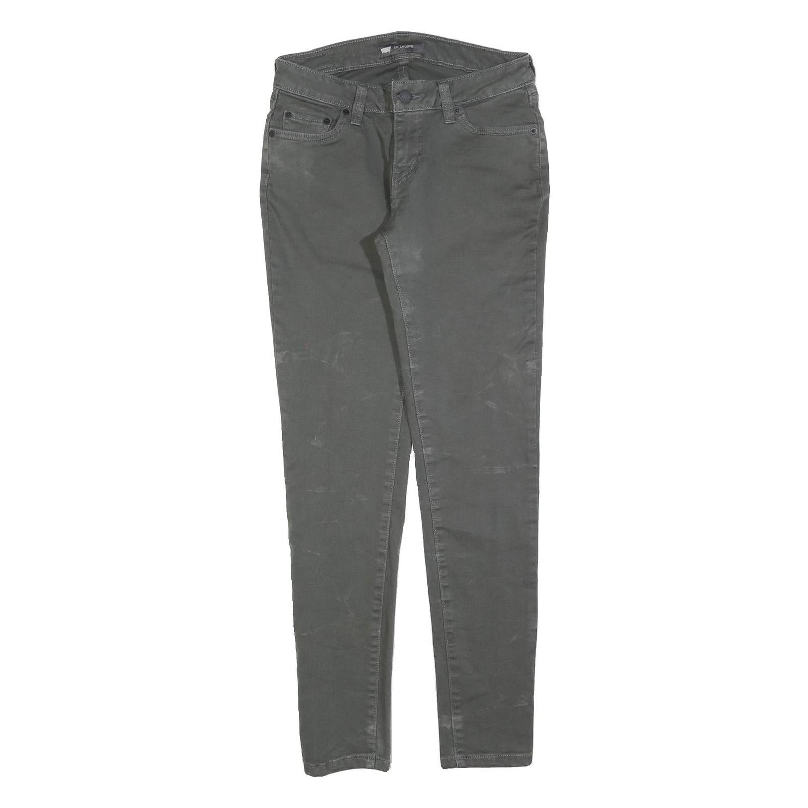 LEVI'S 535 Womens Jeans Grey Slim Skinny Denim Medium Wash W27 L30