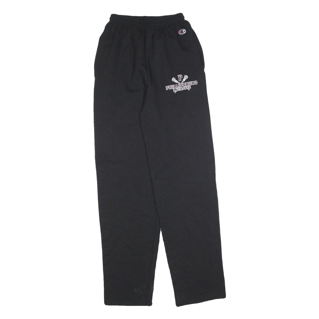 CHAMPION Womens Black Joggers Phillipsburg Lacrosse S W22 L32 Cotton Blend