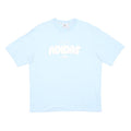 ADIDAS Womens Blue Crew Neck Short Sleeve T-Shirt S Cotton Blend Logo Print