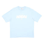 ADIDAS Womens Blue Crew Neck Short Sleeve T-Shirt S Cotton Blend Logo Print