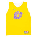 ATHLETES Basketball Mens Vest Yellow Sleeveless V-Neck S