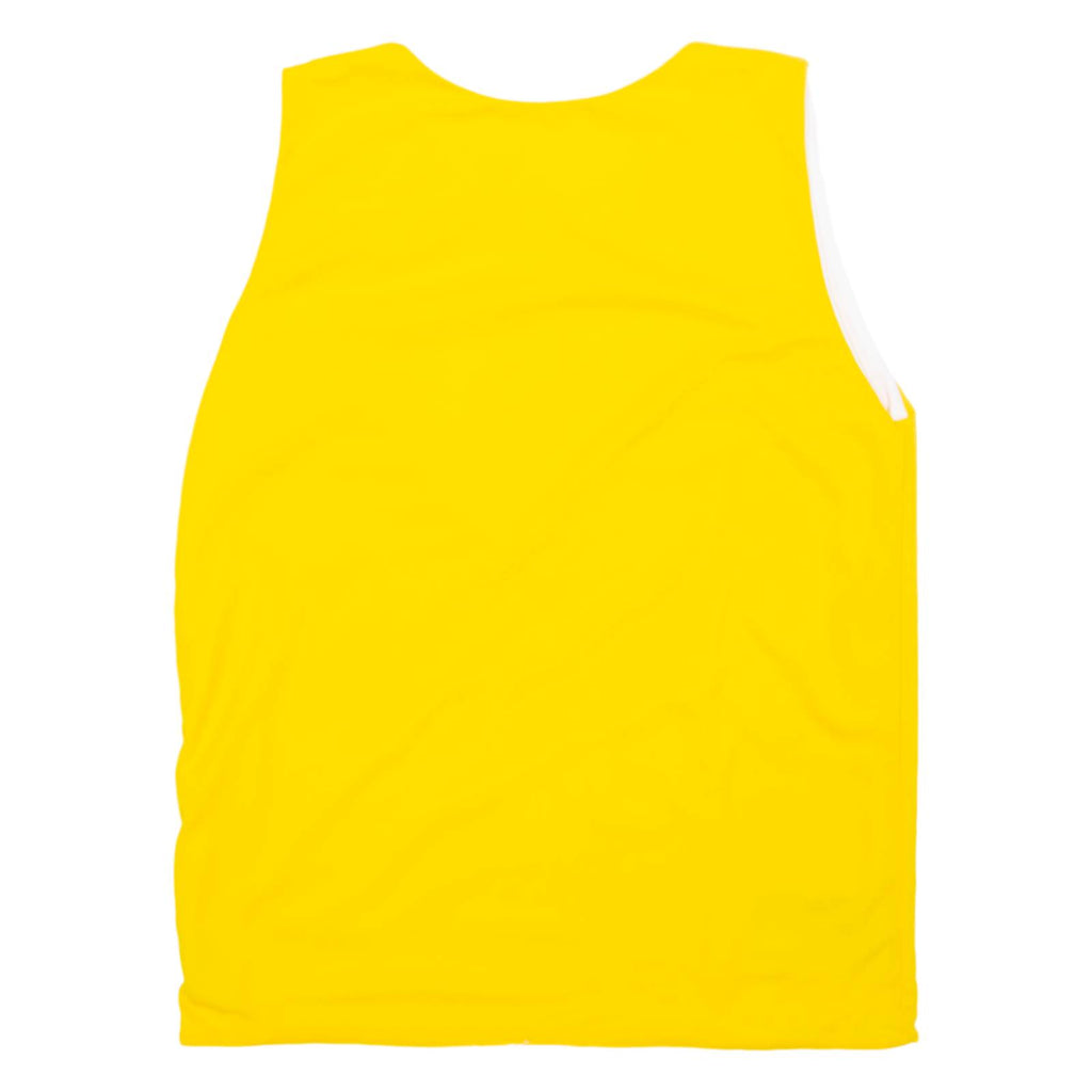 ATHLETES Basketball Mens Vest Yellow Sleeveless V-Neck S