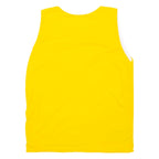 ATHLETES Basketball Mens Vest Yellow Sleeveless V-Neck S