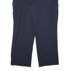 DICKIES Mens Navy Blue Relaxed Fit Cargo Trousers W36 L31 Workwear Durable