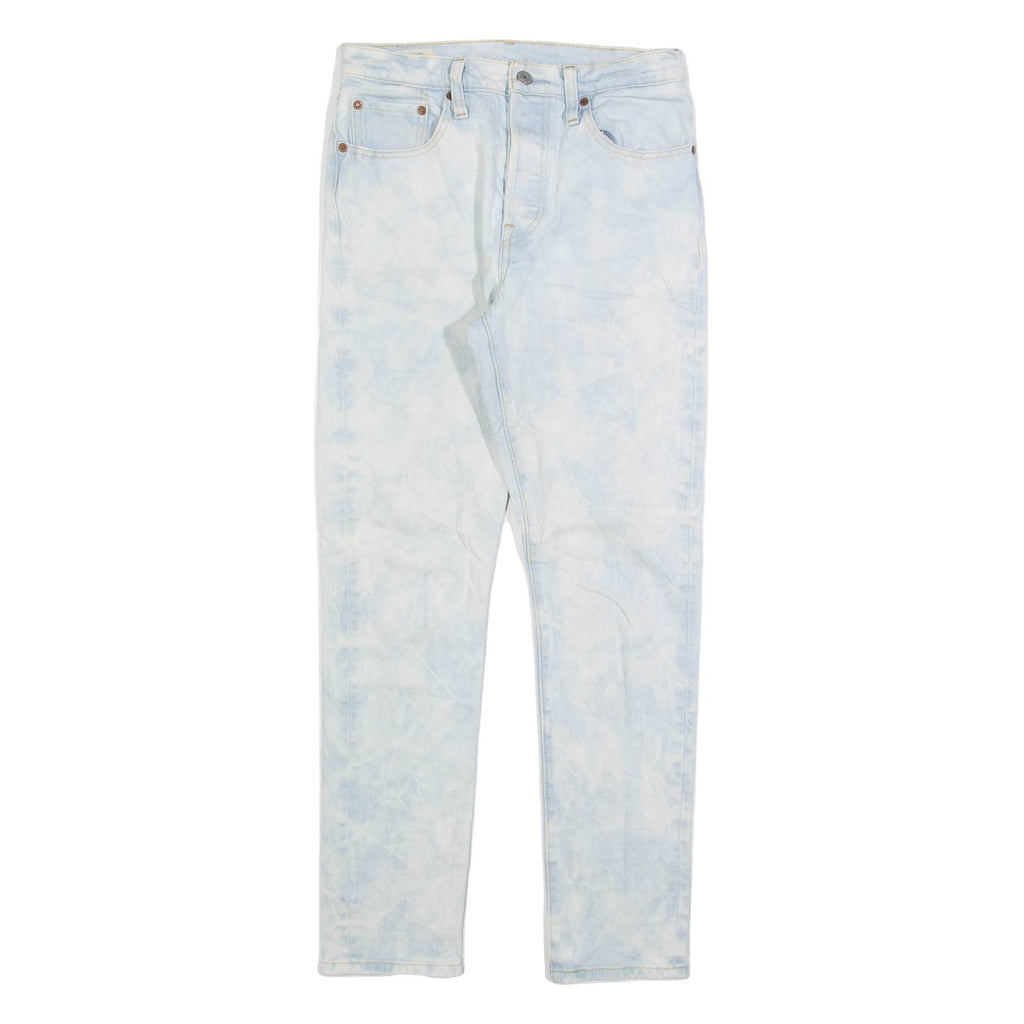 LEVI'S 501 S Big E Womens Jeans Blue Slim Tapered Acid Wash W27 L30