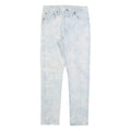 LEVI'S 501 S Big E Womens Jeans Blue Slim Tapered Acid Wash W27 L30