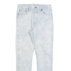 LEVI'S 501 S Big E Womens Jeans Blue Slim Tapered Acid Wash W27 L30