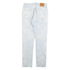 LEVI'S 501 S Big E Womens Jeans Blue Slim Tapered Acid Wash W27 L30