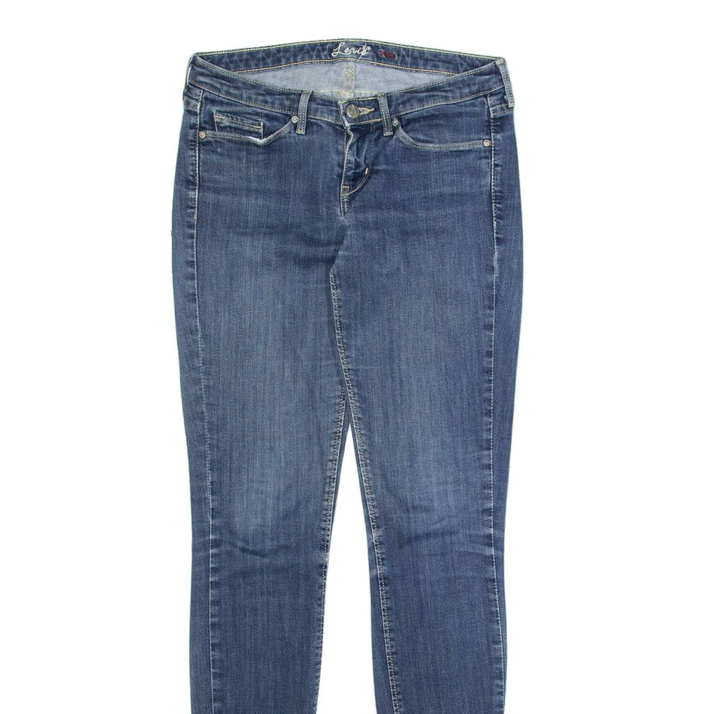 LEVI'S Womens Jeans Blue Regular Tapered Stone Wash W27 L34