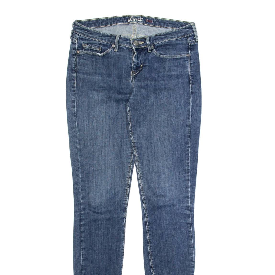 LEVI'S Womens Jeans Blue Regular Tapered Stone Wash W27 L34