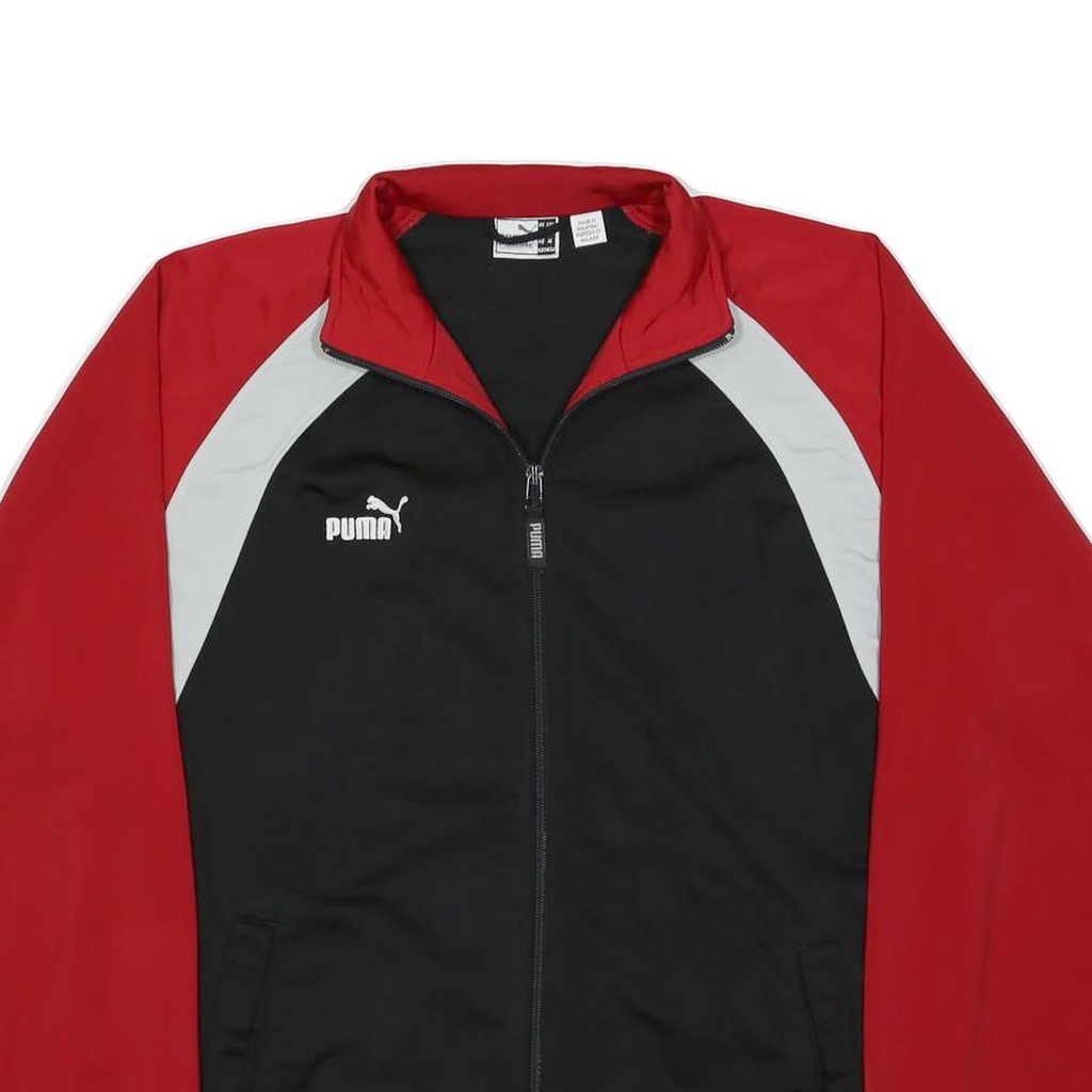PUMA Mens Red & Black Track Jacket 2XL Polyester Zip Up Casual Sportswear