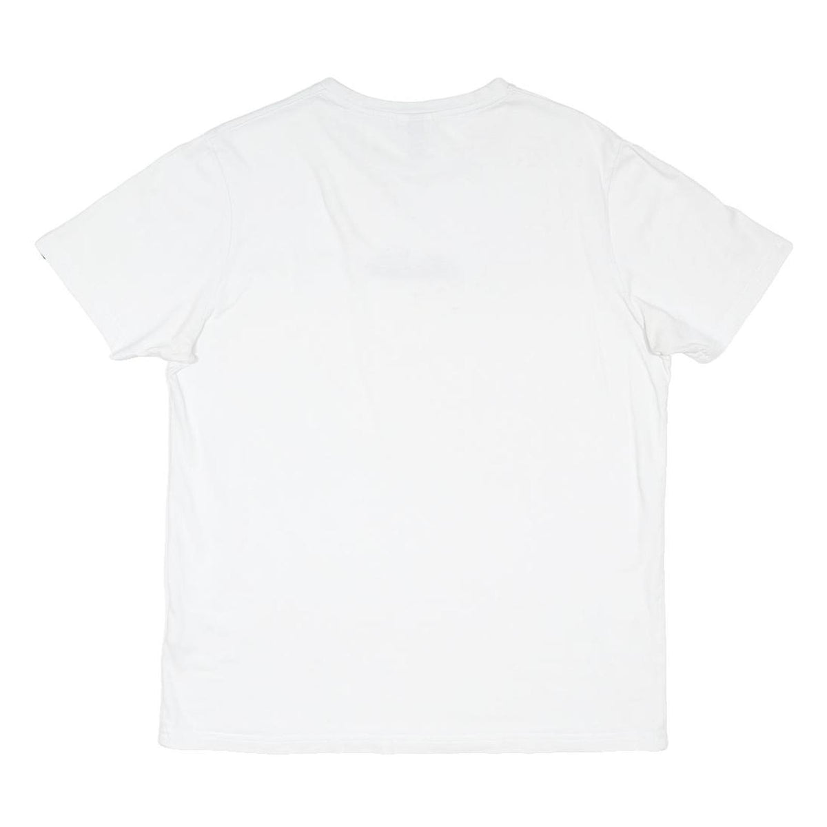 ELLESSE Mens White Graphic T-Shirt L Short Sleeve Crew Neck Casual Cotton Blend