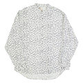 REUNION Mens Shirt White 90s Crazy Pattern Long Sleeve L