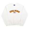 MV SPORT Womens White Central Michigan Mom Crew Neck M Cotton Blend Sweatshirt