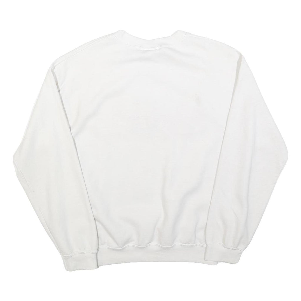 MV SPORT Womens White Central Michigan Mom Crew Neck M Cotton Blend Sweatshirt