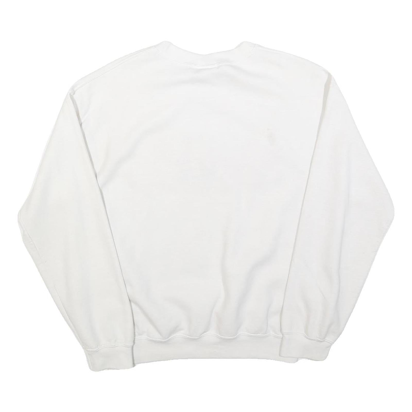 MV SPORT Womens White Central Michigan Mom Crew Neck M Cotton Blend Sweatshirt