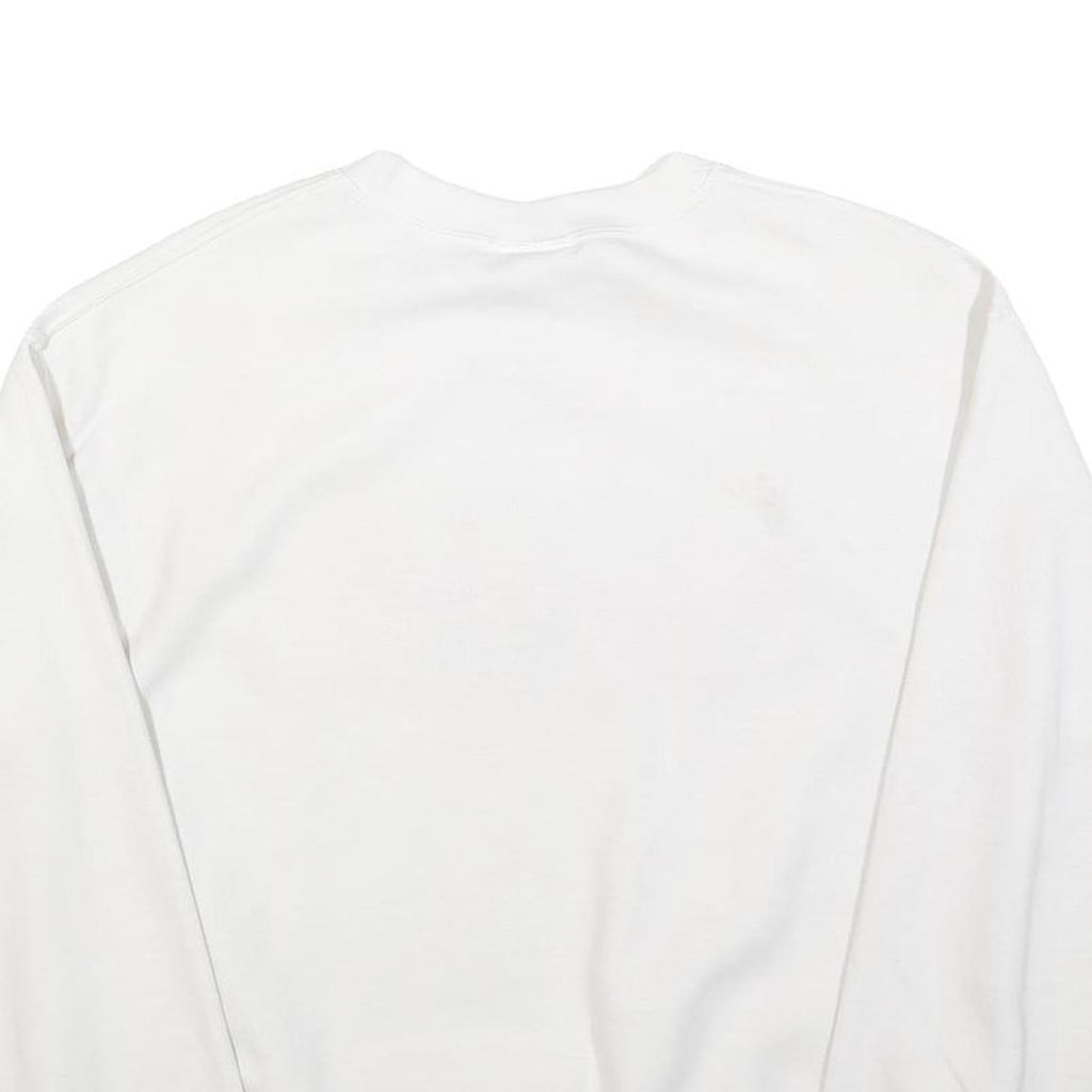 MV SPORT Womens White Central Michigan Mom Crew Neck M Cotton Blend Sweatshirt