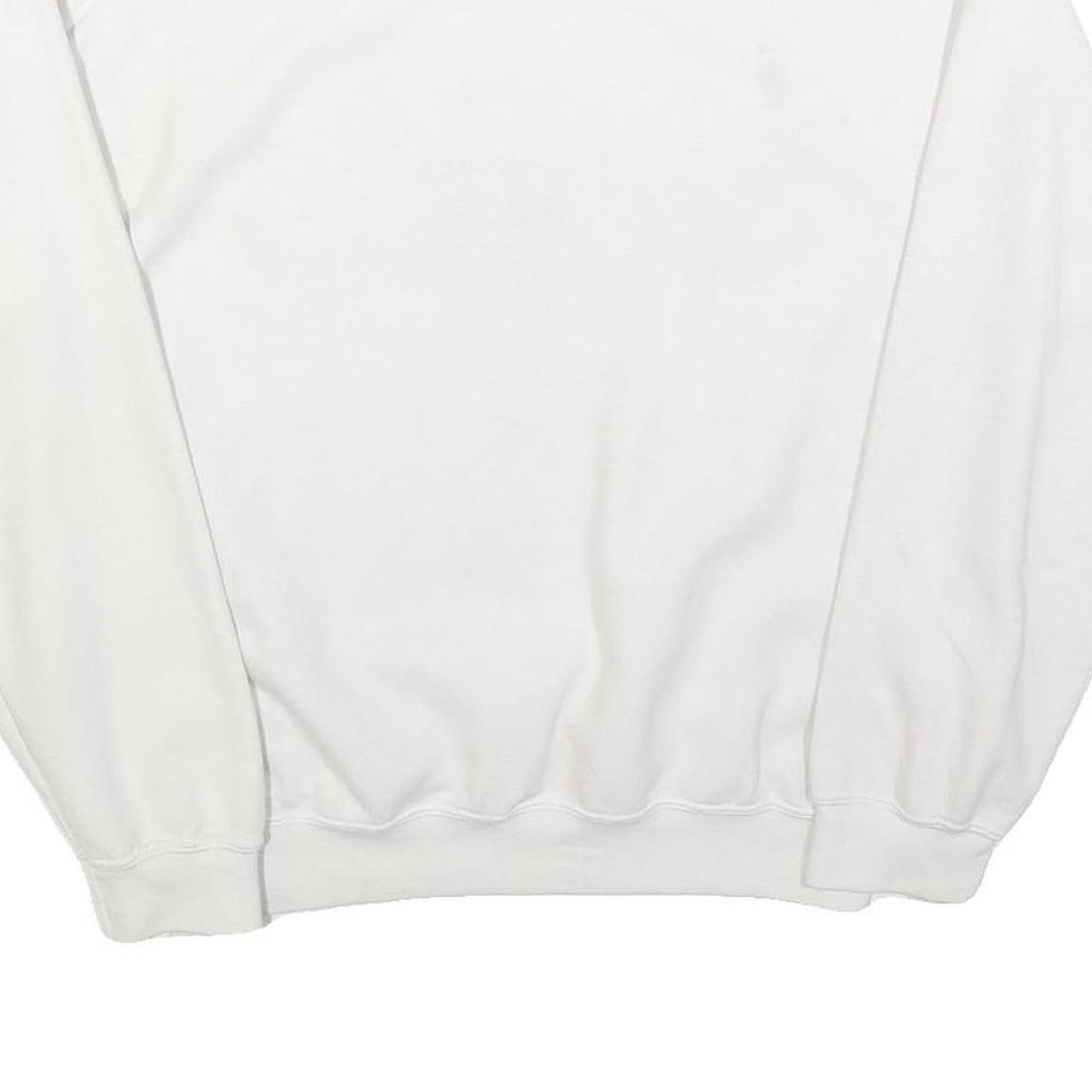 MV SPORT Womens White Central Michigan Mom Crew Neck M Cotton Blend Sweatshirt