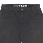 DICKIES Mens Black Workwear Cotton Blend Regular Shorts L W34 Durable Fit