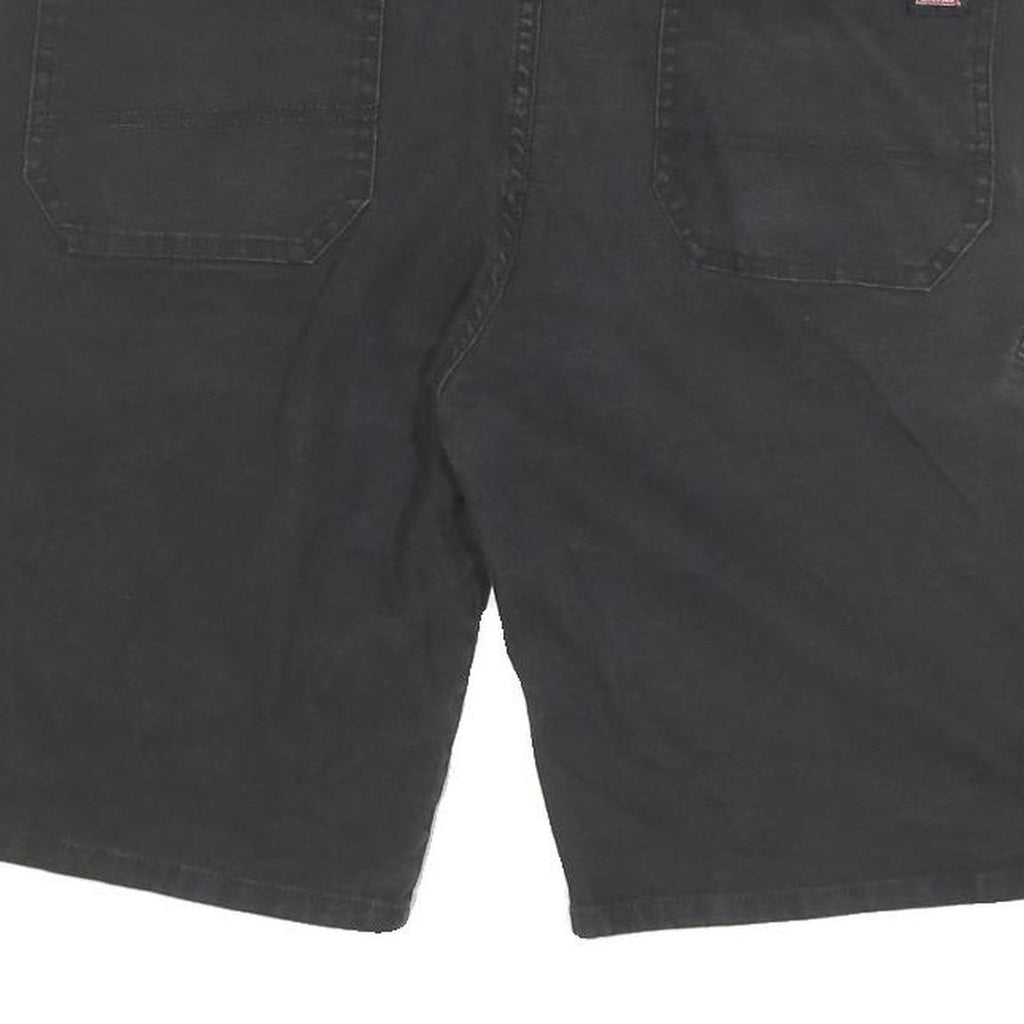DICKIES Mens Black Workwear Cotton Blend Regular Shorts L W34 Durable Fit