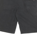 DICKIES Mens Black Workwear Cotton Blend Regular Shorts L W34 Durable Fit