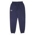 UNDER ARMOUR Mens Joggers Navy Blue Cotton Blend Slim Tapered M W26 L29