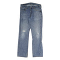 LEVI'S 501 Mens Jeans Blue Regular Straight Denim Medium W34 L32 Classic Zip