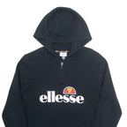 ELLESSE Womens Black Hoodie UK 12