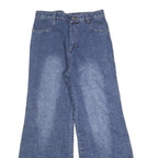 Womens Relaxed Blue Jeans Relaxed Wide-Leg Denim Medium W26 L30 Vintage Style