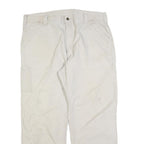 CARHARTT Mens Cotton Blend White Loose Straight Trousers W40 L32 Workwear Cargo