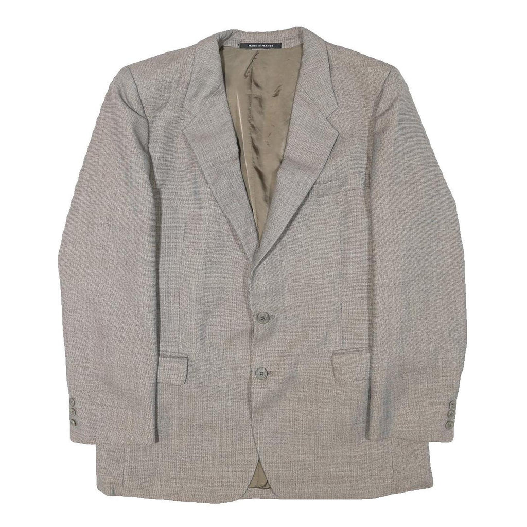 HANSONS Mens Grey Wool Blend Blazer Jacket M Woven Classic Tailored Button